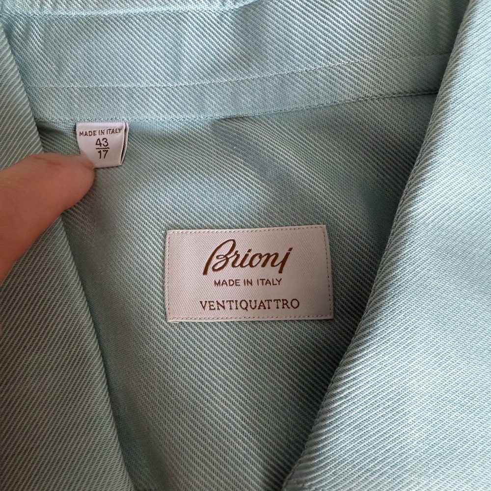 Brioni Light Blue Dress Shirt - Picture 3 of 3